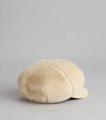 Cozy On Repeat Faux Fur Suede Cabby Hat